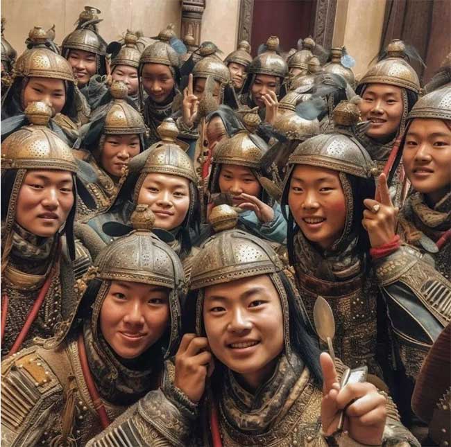 AI đã tạo ra một bộ ảnh vô cùng thú vị về đội quân Bát kỳ.