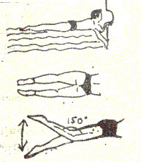 Cách bơi sải: Tập chân trườn sấp dưới nước.
