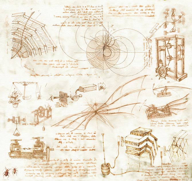 Leonardo da Vinci sử dụng cách viết ngược trong các tác phẩm và ký họa của ông 10 sự thật thú vị về Leonardo da Vinci