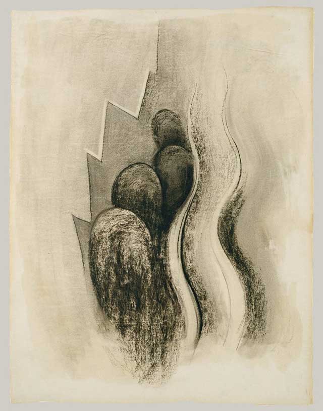 buc-tranh-drawing-xiii Bức tranh Drawing XIII của Georgia O'Keeffe