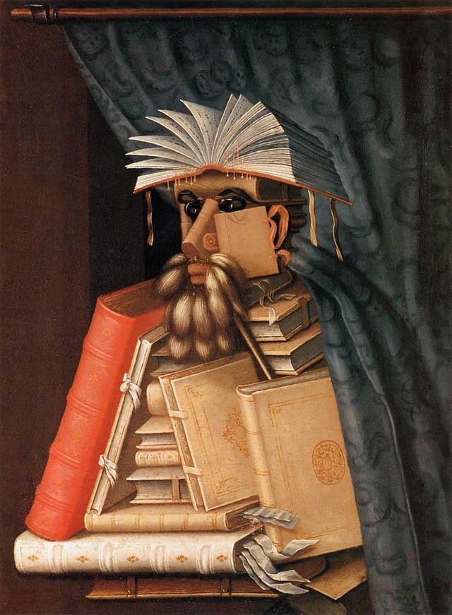 buc-tranh-the-librarian Bức tranh The Librarian (Thủ thư) của Giuseppe Arcimboldo