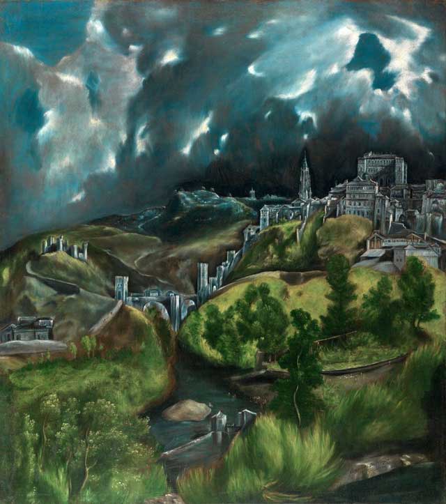 buc-tranh-view-of-toledo Bức tranh View of Toledo (Quang cảnh Toledo) của El Greco