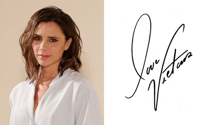 chu-ky-11 Chữ ký của Victoria Beckham.