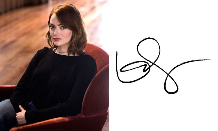 chu-ky-12 Chữ ký của Emma Stone.